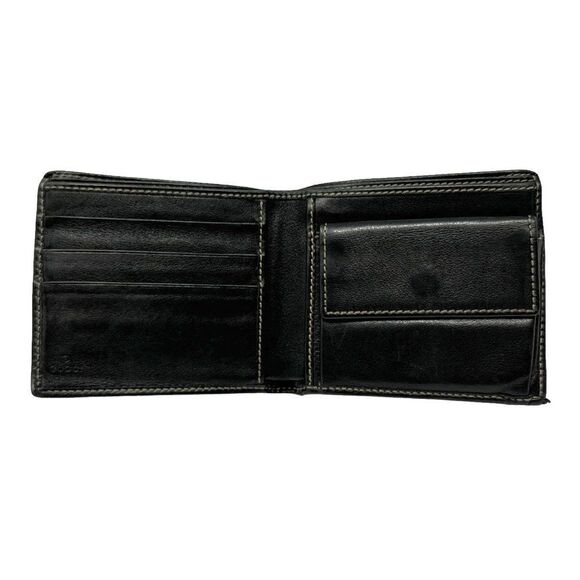 Gucci Cursive Logo Leather Bifold Wallet - Picture 6 of 8